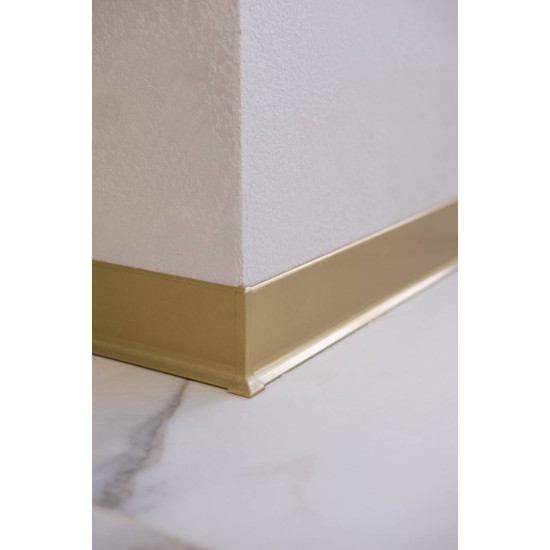 Фурнитура 40 мм для алюминиевого плинтуса  RAL 1036 GOLD