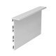 Алюминиевый плинтус встроенный 55 мм и накладка для алюминиевого плинтуса, монтаж на клей