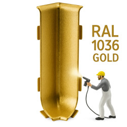 Фурнитура 80 мм для алюминиевого плинтуса RAL 1036 GOLD