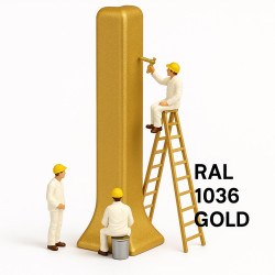 Фурнитура 80 мм для алюминиевого плинтуса RAL 1036 GOLD