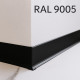 Фурнитура 40 мм металлическая для алюминиевого плинтуса черная RAL 9005