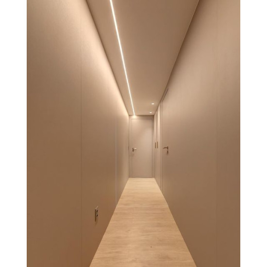 LED-профиль теневого шва, 15 мм., без покрытия