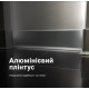 Алюминиевый плинтус накладной 100 мм серебро мат