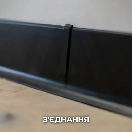 Плинтус накладной 100 мм белый с покрытием RAL 9003