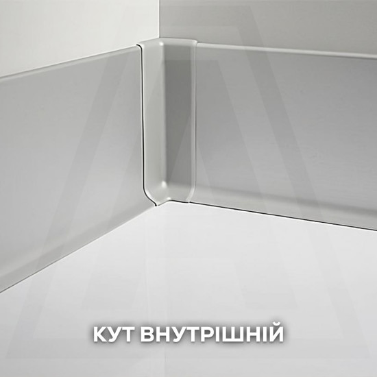 Плинтус накладной 100 мм белый с покрытием RAL 9003